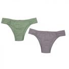 Kit 2 Calcinhas Basic Rosa e Verde Basic+ Conforto Diário