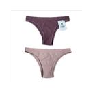 Kit 2 Calcinhas Biquíni Lilás e Nude Basic+ Conforto Diário