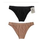 Kit 2 Calcinhas Biquíni Preto e Nude Basic+ Conforto Diário