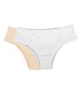 Kit 2 Calcinhas Branco/Nude Love Secret 819302 Laterais Sem Elástico