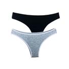 Kit 2 Calcinhas Fio Dental Try Basics Algodão Cotton Básica Lisa Moda Lingerie