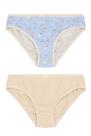 Kit 2 calcinhas infantil menina em cotton Brandili Kit 2 calcinhas infantil menina em cotton Brandili