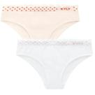 Kit 2 Calcinhas Kyly Menina Sem Costura (Box + Tradicional) tamanho:P 4 A 6 ANOSCOR:LARANJA