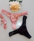 Kit 2 Calcinhas Sex Fio Dental Com Persex Lindo Top. Sortidas. Tamanho Unico