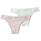 Kit 2 Calcinhas Tanga Banana e Papaia Basic+ Microfibra Confortável