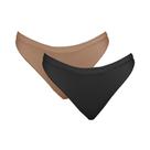 Kit 2 Calcinhas Tanga Hanes 1148 Avelã/Preto - M