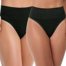 Kit 2 Calcinhas Tanga sem Costura + Estojo Preto Zee Rucci