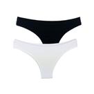 Kit 2 Calcinhas Tanga Try Basics Algodão Cotton Básica Lisa Moda Lingerie