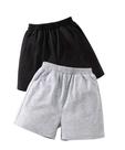 Kit 2 calções de moletom de verão sem felpas masculino preto e cinza claro