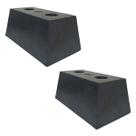 Kit 2 Calços De Borracha Maciço 210x80x90mm Antivibração Impacto Borrachas Londrina Kit 2 Calços De Borracha Maciço 210x80x90mm Antivibração Impacto Borrachas Londrina