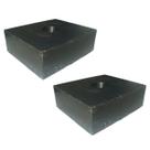 Kit 2 Calços De Borracha Maciços 190x160x65mm Com Lona Antivibração Impacto Borrachas Londrina Kit 2 Calços De Borracha Maciços 190x160x65mm Com Lona Antivibração Impacto Borrachas Londrina