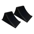 Kit 2 Calços Trava Rodas Pneu Para Caminhão Preto Borracha