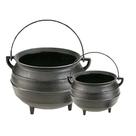 Kit 2 Caldeirão Panela Extramil Tripé Ferro Fundido 1L E 4L.