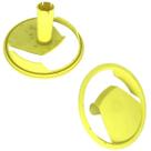 Kit 2 Calota Amarela da Roda Para Lavadoras Linha Kopp K3/K4/K5 Peça Original Karcher
