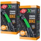 Kit 2 Câmara de Ar Para Bicicleta Vacinada Xtire Com Selante Vacina de Pneu Antifuro