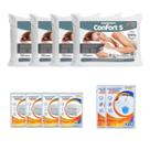 Kit 2 Camas Solteirão 10pçs 4 Travesseiros Confort 5 e Capas