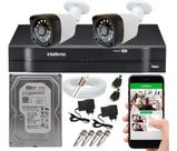 Kit 2 Camera de Segurança Full Hd Dvr Mhdx Intelbras Full Hd