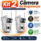 KIT 2 Câmera de Segurança Full HD Wi-Fi IP66 Ângulo Duplo com PTZ KIT 2 Câmera de Segurança Full HD Wi-Fi IP66 Ângulo Duplo com PTZ