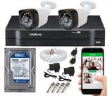 Kit 2 Camera de Segurança Hd 1 Mp Dvr Mhdx Intelbras Kit 2 Camera de Segurança Hd 1 Mp Dvr Mhdx Intelbras