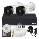 Kit 2 Camera de Segurança Intelbras Alta Resolução 1120 Vhl Hd Dvr 4 Canais 1104c