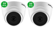 kit 2 Câmera de segurança Intelbras VHL 1120 D 3,6mm 20m com resolução de 1MP visão noturna