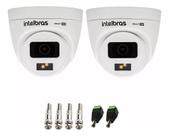 kit 2 Câmera Intelbras VHD 1120 D Full Color Colorida A Noite Bullet HDCVI Lente 2.8mm