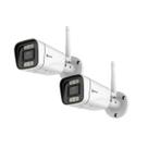 Kit 2 Câmera IP Bullet Siera IPL2820IPBW, Full Color, 2.8mm, IR 30m, IP66, Áudio bidirecional, Sem fio e Rede, ONVIF, Protocolo RTMP