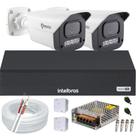 Kit 2 Câmeras 1080p Full Color C/Áudio Dvr Intelbras 4ch S/HD