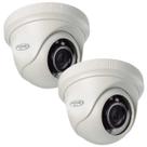Kit 2 Cameras 4x1 Infravermelho 2mp Dome 20m Interna Lente 2,8mm