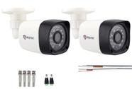 Kit 2 Câmeras Bullet Full Hd 1080p 2Mp Com Cabo e Conectores
