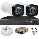Kit 2 Câmeras de segurança 1080p infravermelho Dvr 4ch full hd