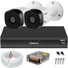 Kit 2 Câmeras de Segurança Full Hd 1080p 1220b Intelbras Dvr Inteligente Imhdx 3108