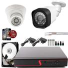 Kit 2 Cameras de Segurança Infra Hd Interna e Externa completo