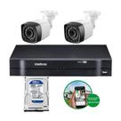 Kit 2 Câmeras De Segurança Residencial Dvr Intelbras mhdx Full Hd