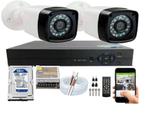 Kit 2 Câmeras De Segurança Residencial Full Hd 1080p 20m C/hd