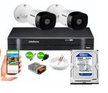 Kit 2 Câmeras de Segurança VHC 1120B HD 720p DVR MHDX 4 Canais Intelbras C/Hd
