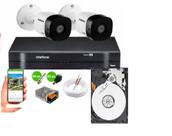 Kit 2 Câmeras de Segurança VHC 1120B HD 720p DVR MHDX Intelbras C/Hd