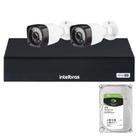 Kit 2 Câmeras Full HD 1080p + DVR Intelbras MHDX 3004-C c/HD 1TB Kit 2 Câmeras Full HD 1080p + DVR Intelbras MHDX 3004-C c/HD 1TB