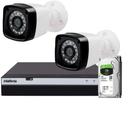 Kit 2 Câmeras Full HD 1080p + DVR Intelbras MHDX 3104 c/HD 1TB