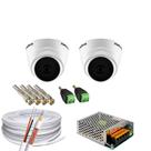 Kit 2 Câmeras HD Intelbras Vhl 1120d + 1 Fontes 5amp 12v + Cabo e Conectores Kit 2 Câmeras HD Intelbras Vhl 1120d + 1 Fontes 5amp 12v + Cabo e Conectores