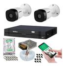 Kit 2 Câmeras Intelbras 1120b Dvr 4 Canais Com Hd Incluso Kit 2 Câmeras Intelbras 1120b Dvr 4 Canais Com Hd Incluso