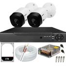 Kit 2 Câmeras Intelbras 1120b Hd Dvr De 04 Canais Alta Performance Hd 1tb No Dvr