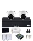 Kit 2 Câmeras Intelbras HD 720p 1120d DVR 4 canais 1104C com SSD 512gb