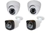 Kit 2 Câmeras internas e 2 externas com Infra vermelho Hd alta Resolução