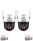 Kit 2 Câmeras IP Wi-Fi Intelbras VIPW 1300 MINI SD Speed Dome 128GB Kit 2 Câmeras IP Wi-Fi Intelbras VIPW 1300 MINI SD Speed Dome 128GB