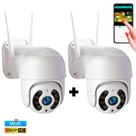 Kit 2 Câmeras Ip Wifi Externa Yoosee 360 Graus