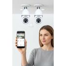 Kit 2 Câmeras Lâmpada IP Wifi 1080p Noturna App Yoosee 360