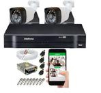 Kit 2 Cameras Segurança 1080p Full Hd Dvr Intelbras 4ch S/hd
