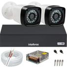 Kit 2 Câmeras Segurança 1080p Full Hd Dvr Intelbras Mhdx 4 canais