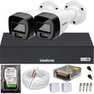 Kit 2 Câmeras Segurança Intelbras Full Color vhd 1120b Dvr Full Hd 4ch Colorido 24hrs